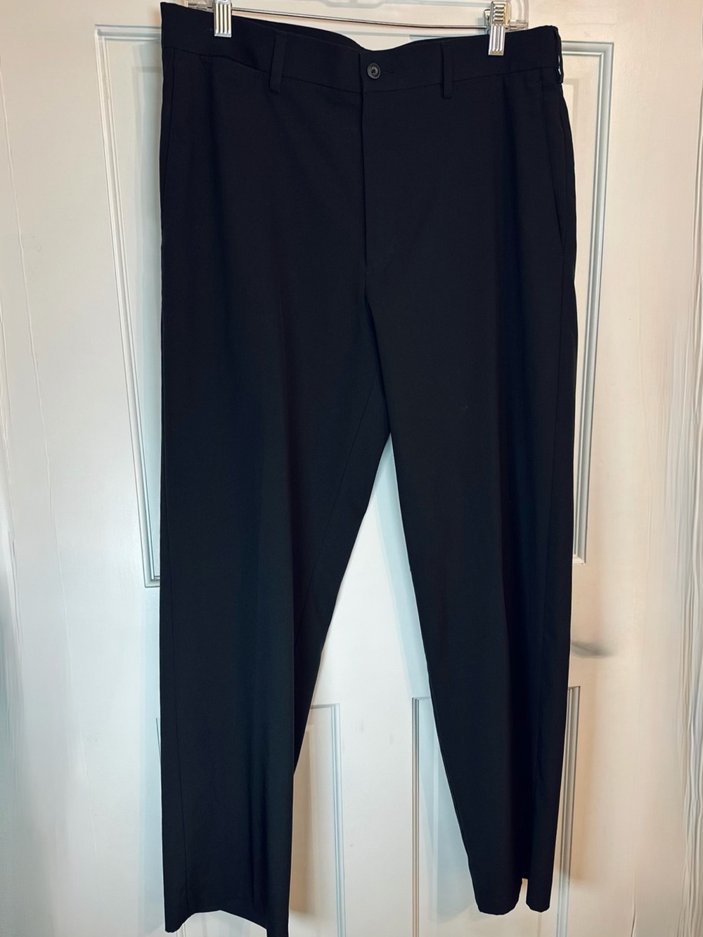 Grand Slam Performance Golf Pants Men’s 33x30 Black Flat Front Dress Polyester